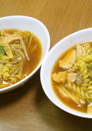 ごちそうスープパスタ～カレー味①～-レシピのメイン写真