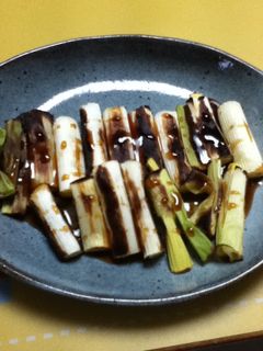 ☆市販の焼き鳥のタレ☆でネギ焼き-レシピのメイン写真