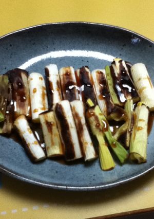 ☆市販の焼き鳥のタレ☆でネギ焼き-レシピのメイン写真