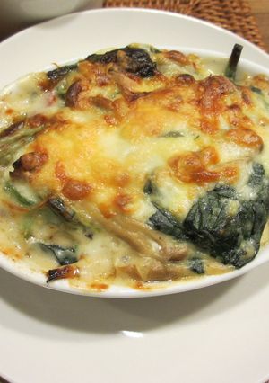 鮭とほうれん草の味噌グラタン-レシピのメイン写真