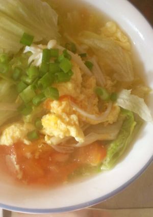 朝中華シャキシャキレタスープ-レシピのメイン写真