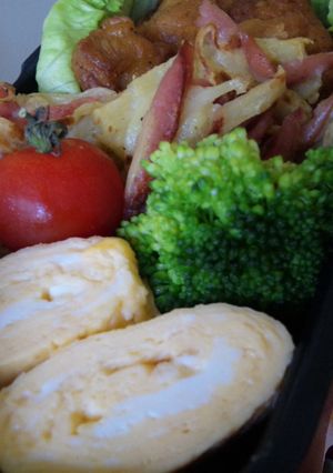 卵１こ☆お弁当の卵焼き(甘くない派)-レシピのメイン写真