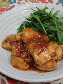鶏胸肉の甘辛柚子茶炒め-レシピのメイン写真