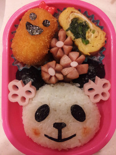 【覚え書き】パンダさんお弁当-レシピのメイン写真