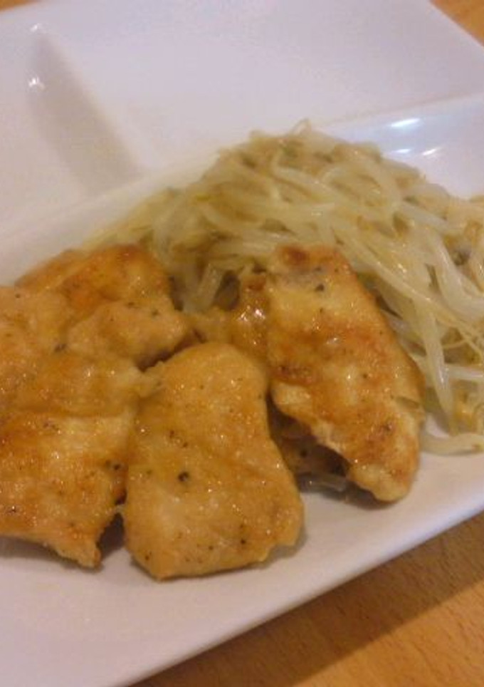 簡単☆鶏むね肉ともやしのペッパー炒め-レシピのメイン写真