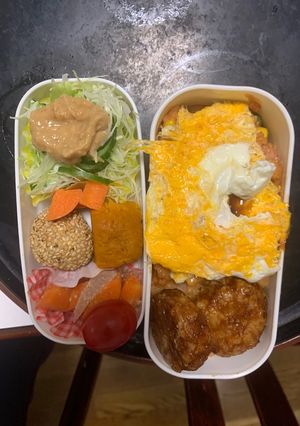 全てレンジ和風レモン風味オムライス弁当-レシピのメイン写真