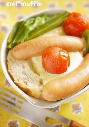 ウインナーで♥食べるパンスープ♬-レシピのメイン写真