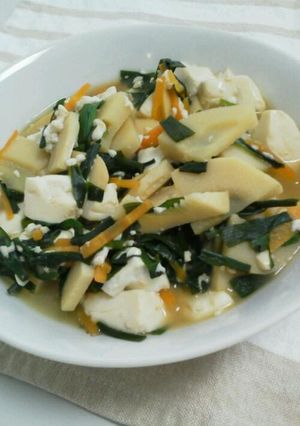 たけのこと豆腐の煮物-レシピのメイン写真