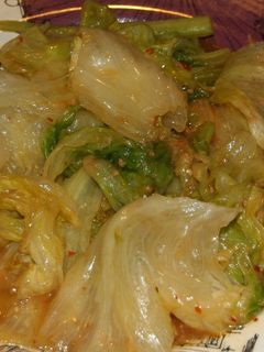 セロリとレタスの豆板醤いため-レシピのメイン写真