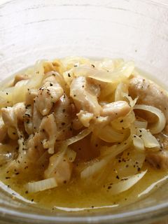 新たまねぎと鶏肉のわさびドレッシング-レシピのメイン写真