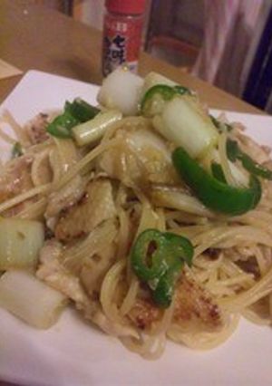 塩麹さん漬け鶏むね肉のパスタ-レシピのメイン写真