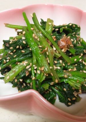 ほうれん草のおかかと胡麻のまぶし和え-レシピのメイン写真