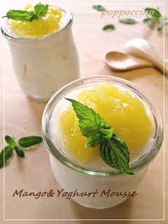 ふわぷり❉マンゴーヨーグルトムース❉-レシピのメイン写真