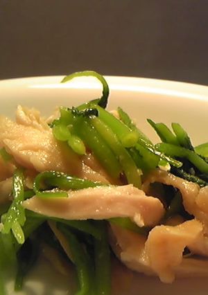 春の味♪みつ葉と鶏肉の酢のもの-レシピのメイン写真