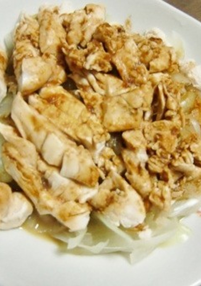 新玉ねぎとささみの、焼き肉のたれ味つけ-レシピのメイン写真