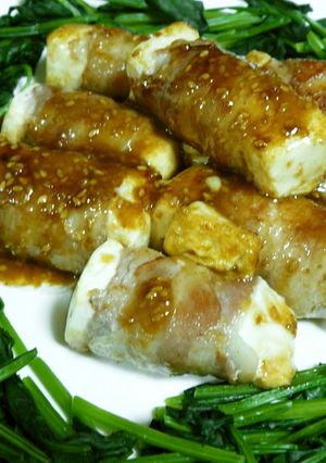 ☆簡単☆豆腐の豚バラロール☆マヨポン味-レシピのメイン写真