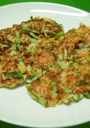 鶏ひき肉入りねぎ焼き-レシピのメイン写真