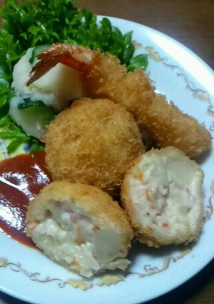 なんちゃってカニクリームコロッケ-レシピのメイン写真