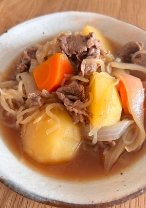 煮崩れしない☆簡単牛肉で肉じゃが-レシピのメイン写真