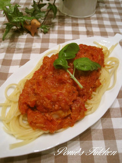我が家の定番☆ツナ入りトマトパスタ-レシピのメイン写真