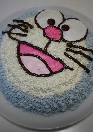 ドラえもんバースディケーキ-レシピのメイン写真
