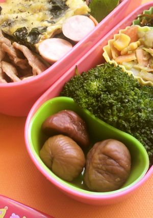 お弁当の隙間に超簡単デザート♡甘栗串♡-レシピのメイン写真