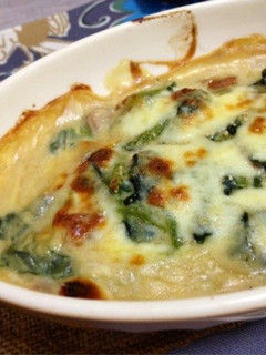 ほうれん草の簡単豆乳グラタン-レシピのメイン写真