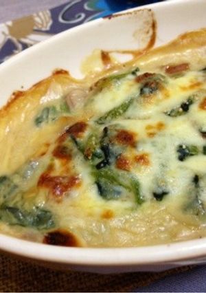 ほうれん草の簡単豆乳グラタン-レシピのメイン写真