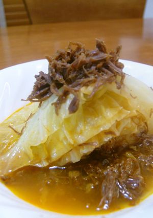 簡単☆キャベツとコンビーフのスープ煮-レシピのメイン写真