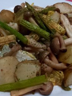 アンチョビガーリックの野菜炒め-レシピのメイン写真