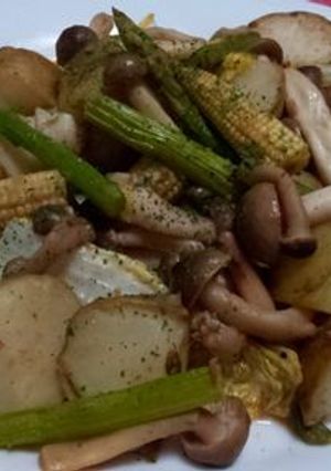 アンチョビガーリックの野菜炒め-レシピのメイン写真