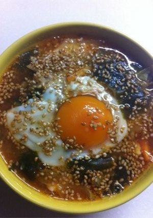 炒りごまたっぷり韓国風スープ-レシピのメイン写真