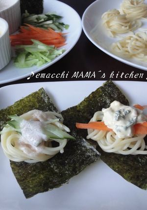 ♬♫♪海苔にのっけてパスタ♪♫♬-レシピのメイン写真