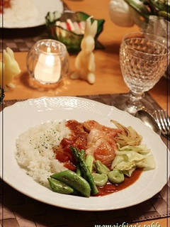 グリル春野菜のトマトカレー-レシピのメイン写真