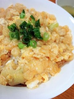 超簡単!!シンプルで美味しいあげ玉丼-レシピのメイン写真