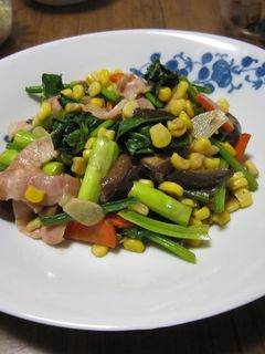 野菜とベーコンのバター醤油炒め-レシピのメイン写真