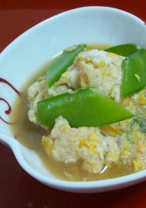簡単煮物☆おかあさんのさやえんどう卵とじ-レシピのメイン写真