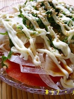 ☆1番好きな新玉ねぎとトマトの食べ方☆-レシピのメイン写真