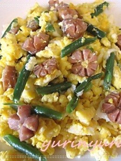 お花畑なウインナースクランブルエッグ☆-レシピのメイン写真