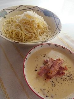 カルボナーラのつけパスタ-レシピのメイン写真