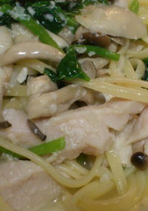 キノコとチキンの塩麹パスタ-レシピのメイン写真