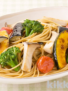 彩り焼き野菜の生しょうゆパスタ-レシピのメイン写真