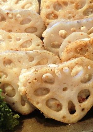塩麹で♪ゴマ入り蓮根はさみ揚げ-レシピのメイン写真