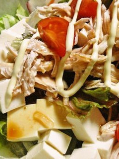 簡単☆豆腐とささみの和風ごちそうサラダ-レシピのメイン写真