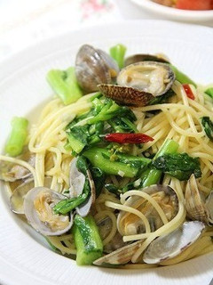 菜の花とあさりのパスタ-レシピのメイン写真
