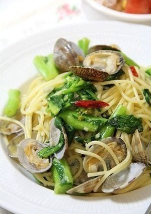 菜の花とあさりのパスタ-レシピのメイン写真