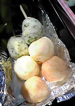 お花見に☆三色だんご風ポテトサラダ-レシピのメイン写真