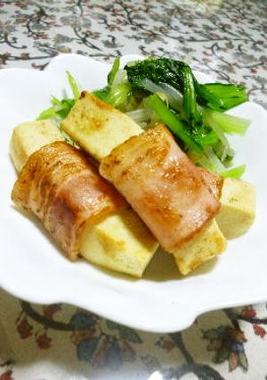 ジューシーな高野豆腐のベーコン巻き-レシピのメイン写真