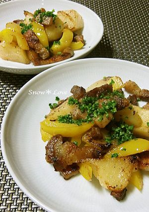 おつまみに☆豚バラとじゃがいもの炒め物-レシピのメイン写真
