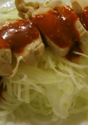 旨辛コチュジャンタレの簡単蒸し鶏サラダ-レシピのメイン写真
